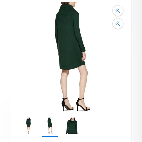 Vince Camuto long sleeve green knit dress - Picture 3 of 4